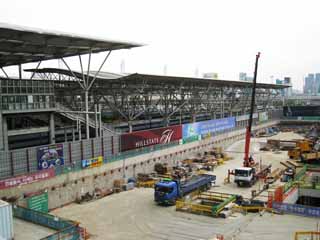 Foto, materiell, befreit, Landschaft, Bild, hat Foto auf Lager,Seoul-Station, Die Konstruktionsstelle, Kranlastwagen, Station, Plattform