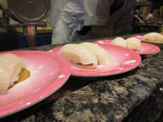 photo,material,free,landscape,picture,stock photo,Creative Commons,Belt-conveyor sushi, Sushi, cuttlefish, , Finger sushi