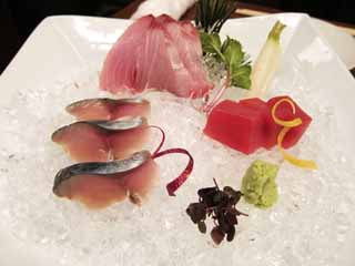 Foto, materiell, befreit, Landschaft, Bild, hat Foto auf Lager,Sashimi, Japanisches Essen, Eis, Sashimi, Wasabi