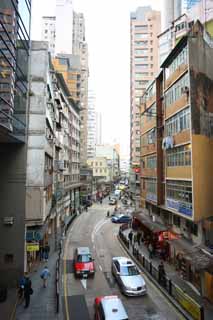 fotografia, materiale, libero il panorama, dipinga, fotografia di scorta,Secondo Hong Kong, distretto che fa compere, cartello, costruendo, 