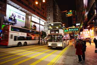 Foto, materieel, vrij, landschap, schilderstuk, bevoorraden foto,Avond Hong Kong, Neon, Opkomst, Winkel, Signboard