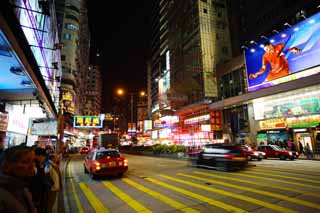 photo,material,free,landscape,picture,stock photo,Creative Commons,Night Hong Kong, Neon, Turnout, store, signboard