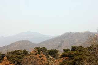 Foto, materieel, vrij, landschap, schilderstuk, bevoorraden foto,Mu Tian Yu Great Wall, Kasteel muur, Uitkijk op een kasteel, De Hsiung-nu, 