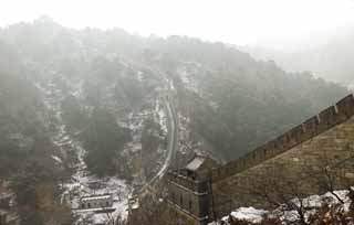 photo,material,free,landscape,picture,stock photo,Creative Commons,Mu Tian Yu Great Wall, castle wall, lookout in a castle, The Hsiung-Nu, 