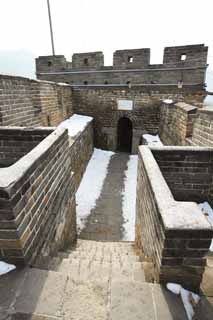 photo,material,free,landscape,picture,stock photo,Creative Commons,Mu Tian Yu Great Wall, castle wall, lookout in a castle, The Hsiung-Nu, 