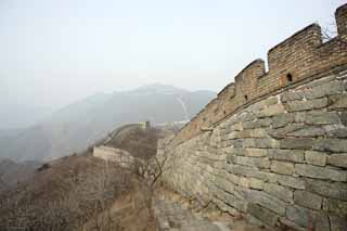 fotografia, materiale, libero il panorama, dipinga, fotografia di scorta,Mu Tian Yu il grande muro, muro di castello, guardia in un castello, Il Hsiung-Nu, 