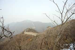 fotografia, materiale, libero il panorama, dipinga, fotografia di scorta,Mu Tian Yu il grande muro, muro di castello, guardia in un castello, Il Hsiung-Nu, 