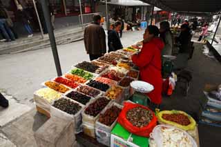 fotografia, materiale, libero il panorama, dipinga, fotografia di scorta,Un negozio di souvenir, souvenir, negozio, facendo il turista macchia, Frutta asciugata