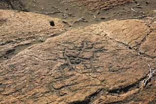 Foto, materieel, vrij, landschap, schilderstuk, bevoorraden foto,Puako Petroglyph, Lava, Sluit kunst, Petroglyph, Kaha-kii