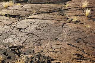 foto,tela,gratis,paisaje,fotografa,idea,Petroglifo de Puako, Lava, Arte de cerradura, Petroglifo, Kaha - kii