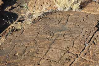 Foto, materieel, vrij, landschap, schilderstuk, bevoorraden foto,Puako Petroglyph, Lava, Sluit kunst, Petroglyph, Kaha-kii