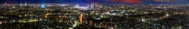 Foto, materieel, vrij, landschap, schilderstuk, bevoorraden foto,Tokio panorama, Gebouw, Ikebukuro, Neon, 