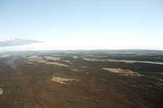 Foto, materieel, vrij, landschap, schilderstuk, bevoorraden foto,Hawaii Eiland luchtfotografie, Lava, Dode boom, Krak in ht gemaald, Woestijn