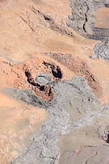 Foto, materiell, befreit, Landschaft, Bild, hat Foto auf Lager,Hawaii-Insel therische Fotografie, Lava, Der Krater, Riss im Boden, Wste