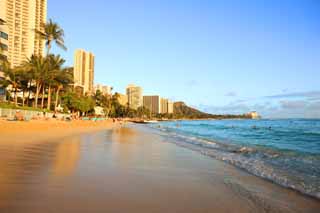 fotografia, materiale, libero il panorama, dipinga, fotografia di scorta,La spiaggia di Waikiki, , , , 