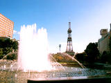 Foto, materiell, befreit, Landschaft, Bild, hat Foto auf Lager,Odori parkt in Sapporo, Odori-Park, Sapporo, Springbrunnen, 