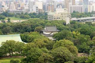 Foto, materieel, vrij, landschap, schilderstuk, bevoorraden foto,Toren van Osaka Castle, , , , 