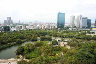 Foto, materieel, vrij, landschap, schilderstuk, bevoorraden foto,Toren van Osaka Castle, , , , 