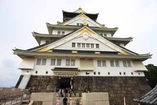 photo,material,free,landscape,picture,stock photo,Creative Commons,Tower of Osaka Castle, , , , 