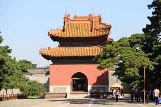 Foto, materieel, vrij, landschap, schilderstuk, bevoorraden foto,Zhao Mausoleum (Qing) Ishibumitei, , , , 