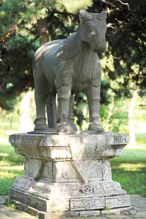 Foto, materieel, vrij, landschap, schilderstuk, bevoorraden foto,Monument van Fuling Tomb beast, , , , 