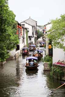 fotografia, materiale, libero il panorama, dipinga, fotografia di scorta,Zhouzhuang, , , , 