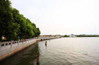 photo,material,free,landscape,picture,stock photo,Creative Commons,Zhouzhuang all Fu Bridge, , , , 