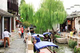 fotografia, materiale, libero il panorama, dipinga, fotografia di scorta,Zhouzhuang, , , , 