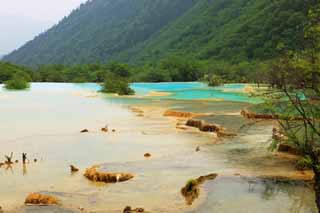 fotografia, materiale, libero il panorama, dipinga, fotografia di scorta,Huanglong cinque colori stagno, , , , 