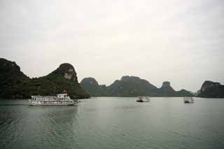 Foto, materieel, vrij, landschap, schilderstuk, bevoorraden foto,Halong Bay, , , , 