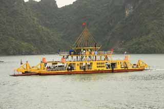 Foto, materieel, vrij, landschap, schilderstuk, bevoorraden foto,Halong Bay, , , , 