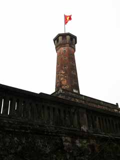 Foto, materieel, vrij, landschap, schilderstuk, bevoorraden foto,Thang Long runes vlag Tower, , , , 