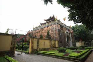 photo,material,free,landscape,picture,stock photo,Creative Commons,Thang Long ruins positive north gate, , , , 