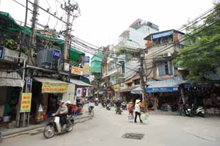 Foto, materieel, vrij, landschap, schilderstuk, bevoorraden foto,Hanoi's Old Town, , , , 