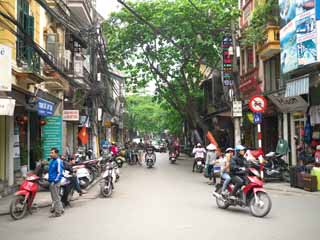 Foto, materieel, vrij, landschap, schilderstuk, bevoorraden foto,Hanoi's Old Town, , , , 