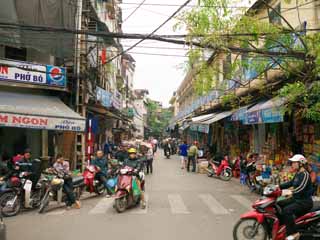 Foto, materieel, vrij, landschap, schilderstuk, bevoorraden foto,Hanoi's Old Town, , , , 