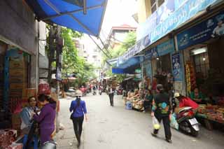 Foto, materieel, vrij, landschap, schilderstuk, bevoorraden foto,Hanoi's Old Town, , , , 