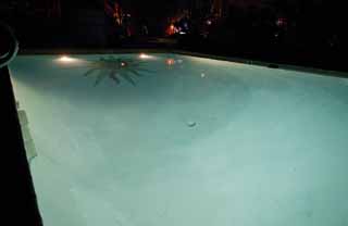 photo,material,free,landscape,picture,stock photo,Creative Commons,Night swimming pool, pool, blue, water, Los Angeles