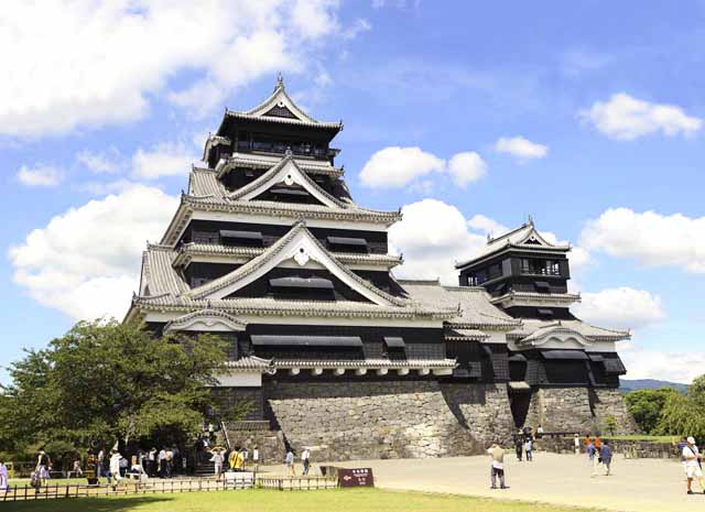 Foto, materieel, vrij, landschap, schilderstuk, bevoorraden foto,In Kumamoto Castle, , , , 