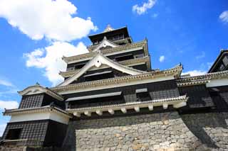 Foto, materieel, vrij, landschap, schilderstuk, bevoorraden foto,In Kumamoto Castle, , , , 