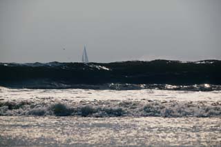 fotografia, materiale, libero il panorama, dipinga, fotografia di scorta,Previsione di un beachcomber, yacht, onda, mare, spruzzi