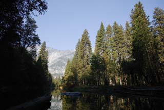 Foto, materiell, befreit, Landschaft, Bild, hat Foto auf Lager,Die stille Umgebung des Flusses des Morgens, Fluss, Stein, Wald, Die Oberflche des Wassers