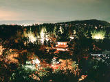 Foto, materiell, befreit, Landschaft, Bild, hat Foto auf Lager,Volle Sicht der Nacht Ginkakuji, , , , 