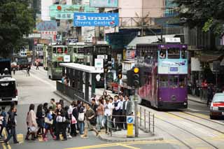 fotografia, materiale, libero il panorama, dipinga, fotografia di scorta,Hong Kong Tram, , , , 