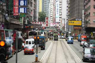 fotografia, materiale, libero il panorama, dipinga, fotografia di scorta,Hong Kong Tram, , , , 