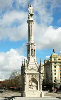 fotografia, materiale, libero il panorama, dipinga, fotografia di scorta,Piazza Colon del monumento di Colombo, , , , 