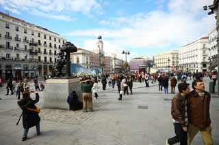 Foto, materieel, vrij, landschap, schilderstuk, bevoorraden foto,De Puerta del Sol., , , , 