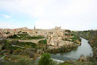 fotografia, materiale, libero il panorama, dipinga, fotografia di scorta,Una vista panoramica di Toledo, , , , 