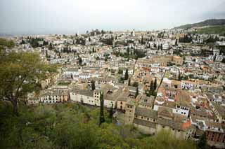 fotografia, materiale, libero il panorama, dipinga, fotografia di scorta,Quartiere albaicin, , , , 