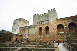 photo,material,free,landscape,picture,stock photo,Creative Commons,Alhambra Palace Alcazaba, , , , 